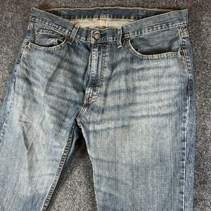 Levis 559 Relaxed Straight Fit Jeans Mens 40x30 Blue‎ Denim Cotton Logo Mid Rise